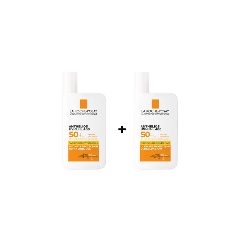 LA ROCHE-POSAY SPF 50+ INVISIBLE FLUID ULTIMATE PROTECTION ULTRA LONG-UVA 50ml + 1 FREE