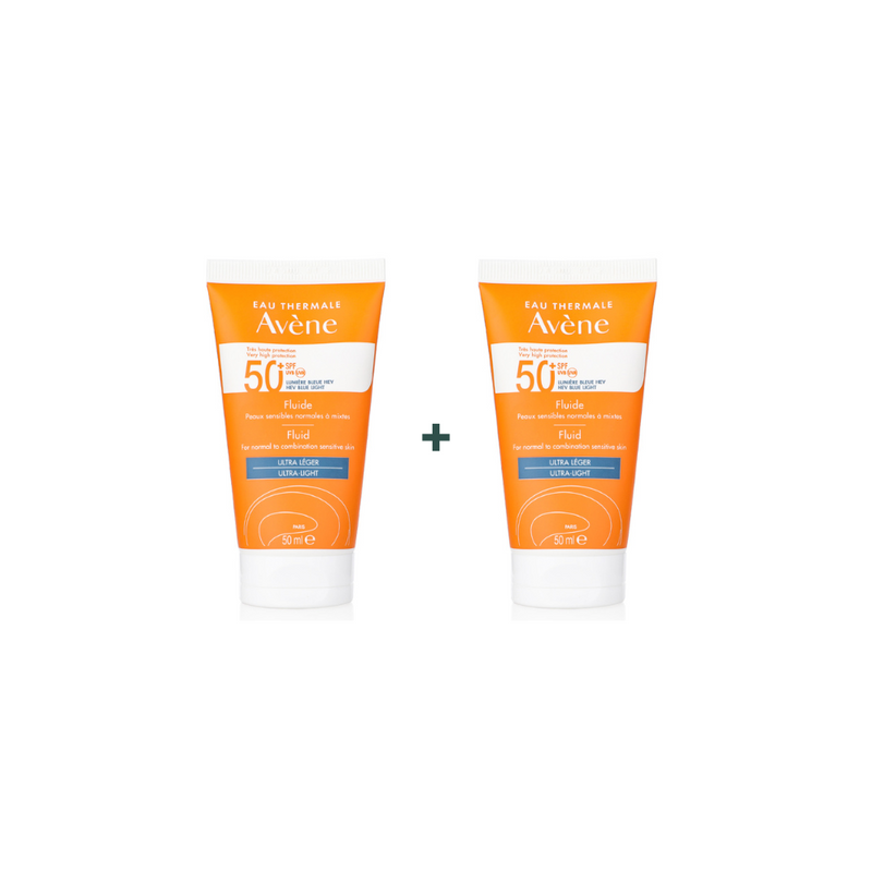 Avène Ultra-Light Fluid SPF50 for Normal to Combination Skin 50 ml + 1 FREE